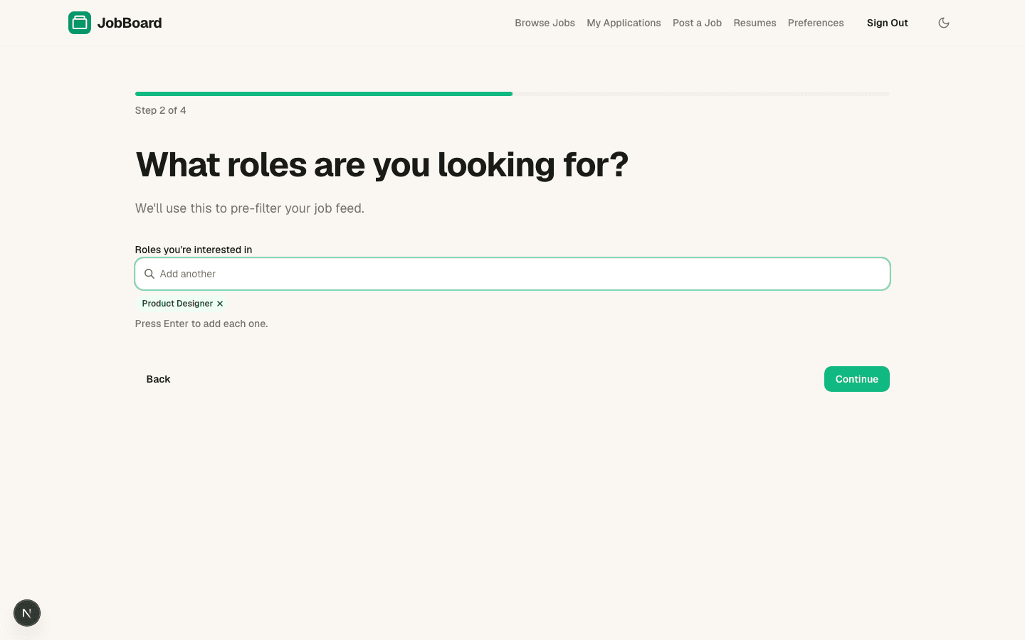Guided onboarding